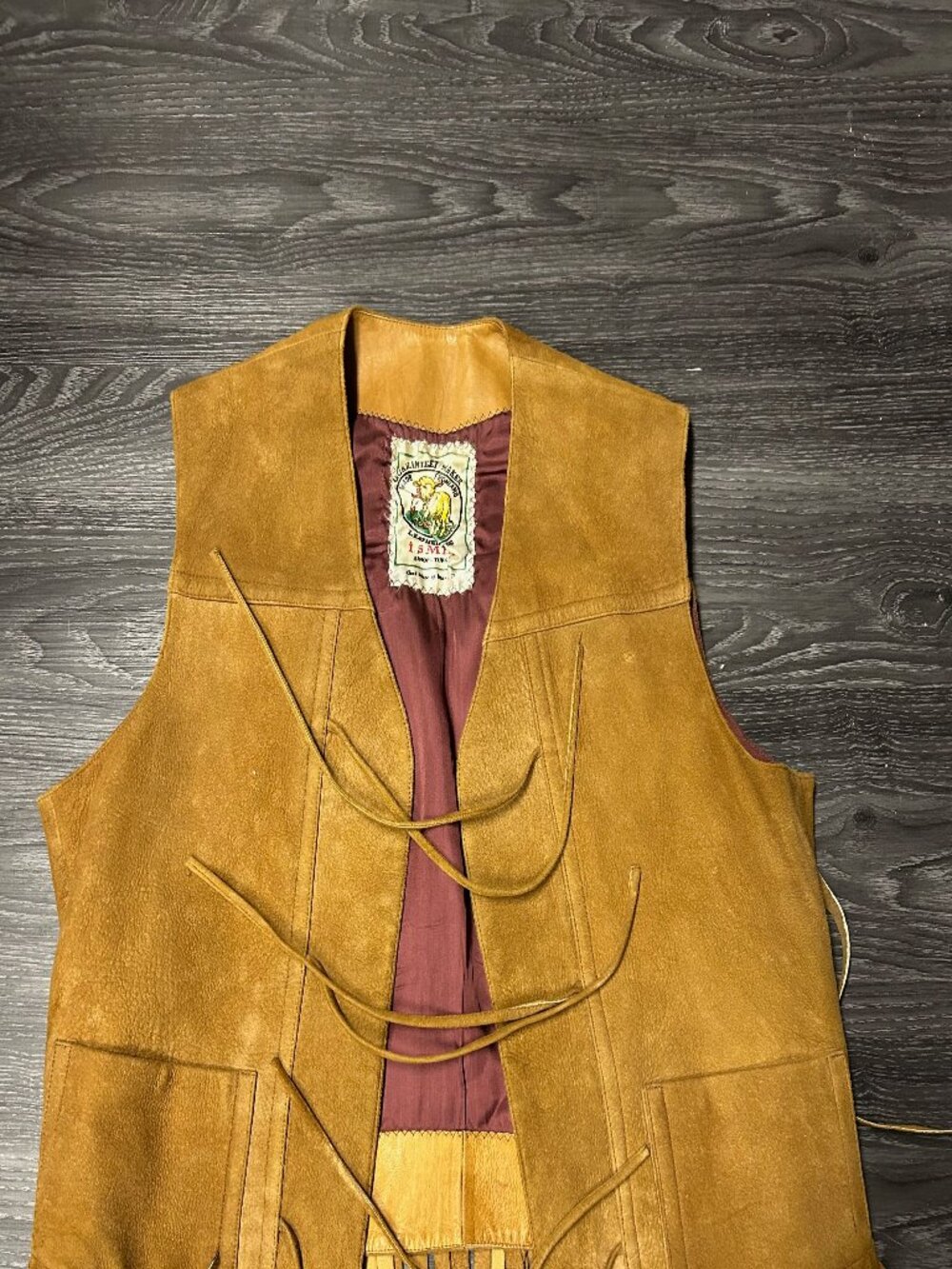 Hand Made Custom Leather Fringe Vest